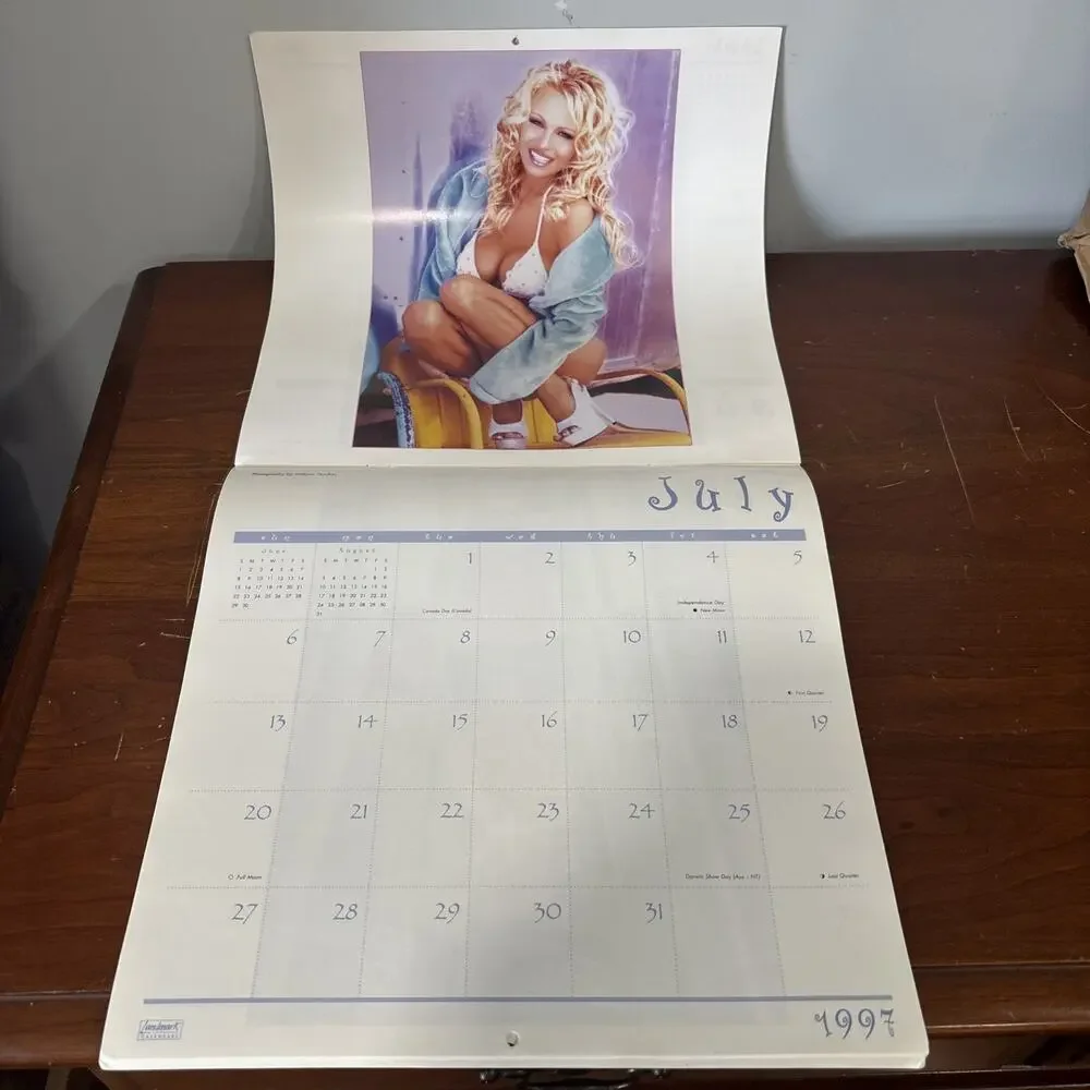 Pamela Anderson 1997 Calendar 90s Pamela Lee Official Merch Collectible RARE